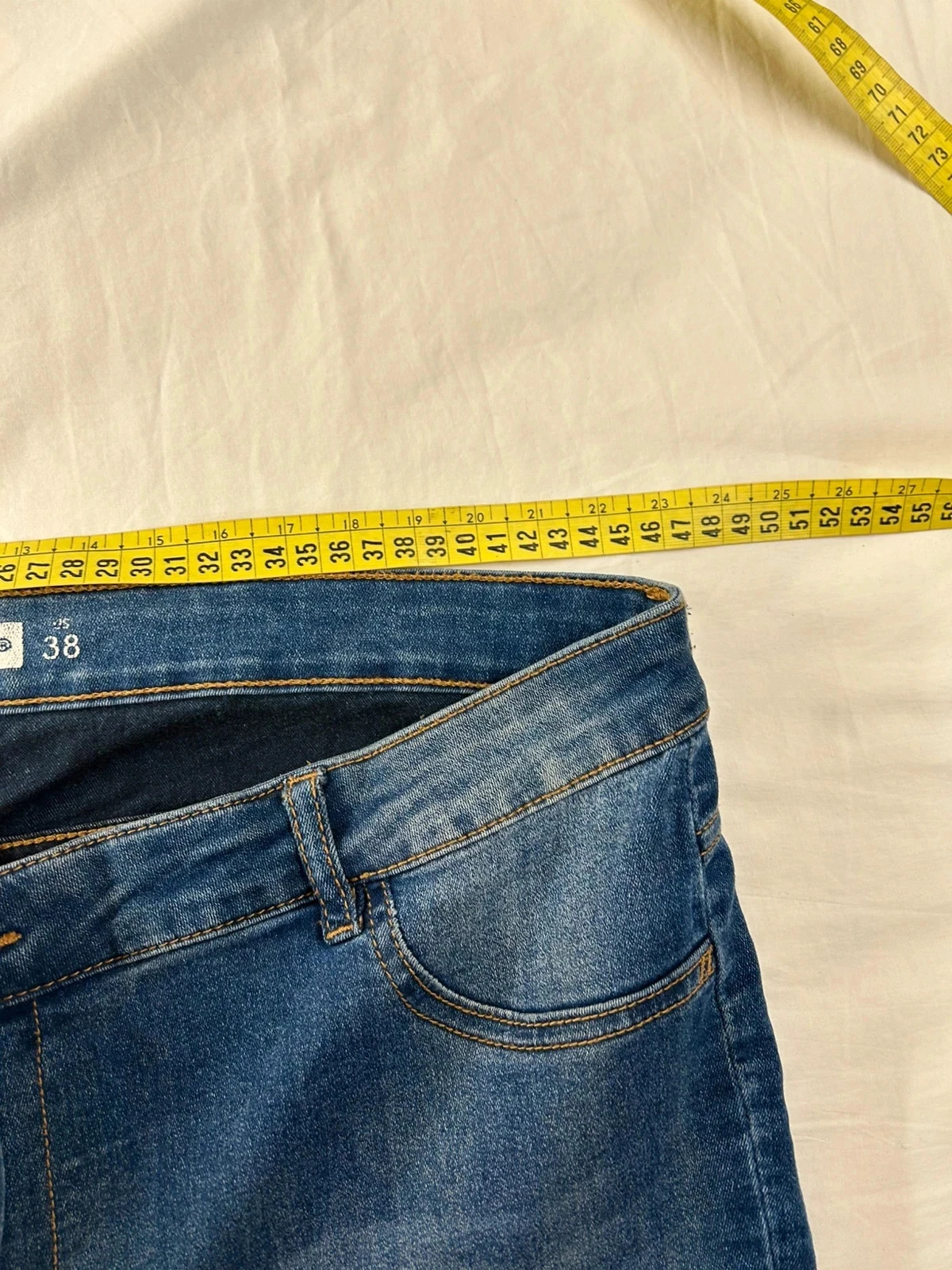Blauwe skinny jeans in extenso maat 38 us – photo 11